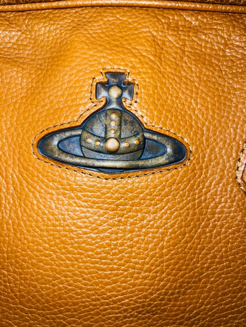 Vivienne Westwood Unisex Shoulder Bag with Embossed Orb Design VERY RARE BAG - Picture 3 of 12